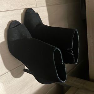 Worn once. Michael kors peep toe booties